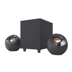 Creative Pebble Plus 2.1 USB-Powered Desktop Speakers with Powerful Down-Firing Subwoofer and Far-Field Drivers, Black