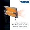 Crompton 1000 Watt Insta Red Radiant Room Heater with Ceramic Rod,Stainless steel reflector with Powder Coated Metallic Body.