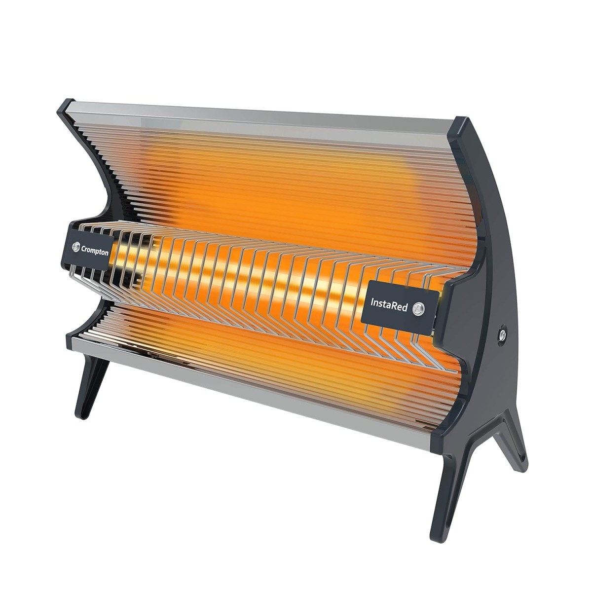 Crompton 1000 Watt Insta Red Radiant Room Heater with Ceramic Rod,Stainless steel reflector with Powder Coated Metallic Body.