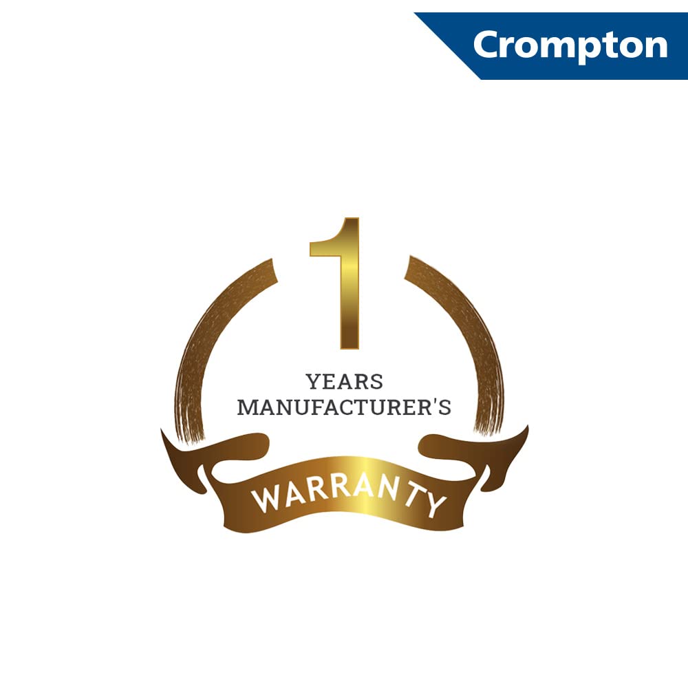 Crompton 1000 Watt Insta Red Radiant Room Heater with Ceramic Rod,Stainless steel reflector with Powder Coated Metallic Body.