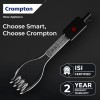 Crompton AIMR-B15A 1500W Superfast heating Immersion Rod| 100% Shock Proof| Anti-corrosive coating| Energy Saving| Powerful Heating Element| Bucket Hook & Light Indicator| 2 Yrs Warranty