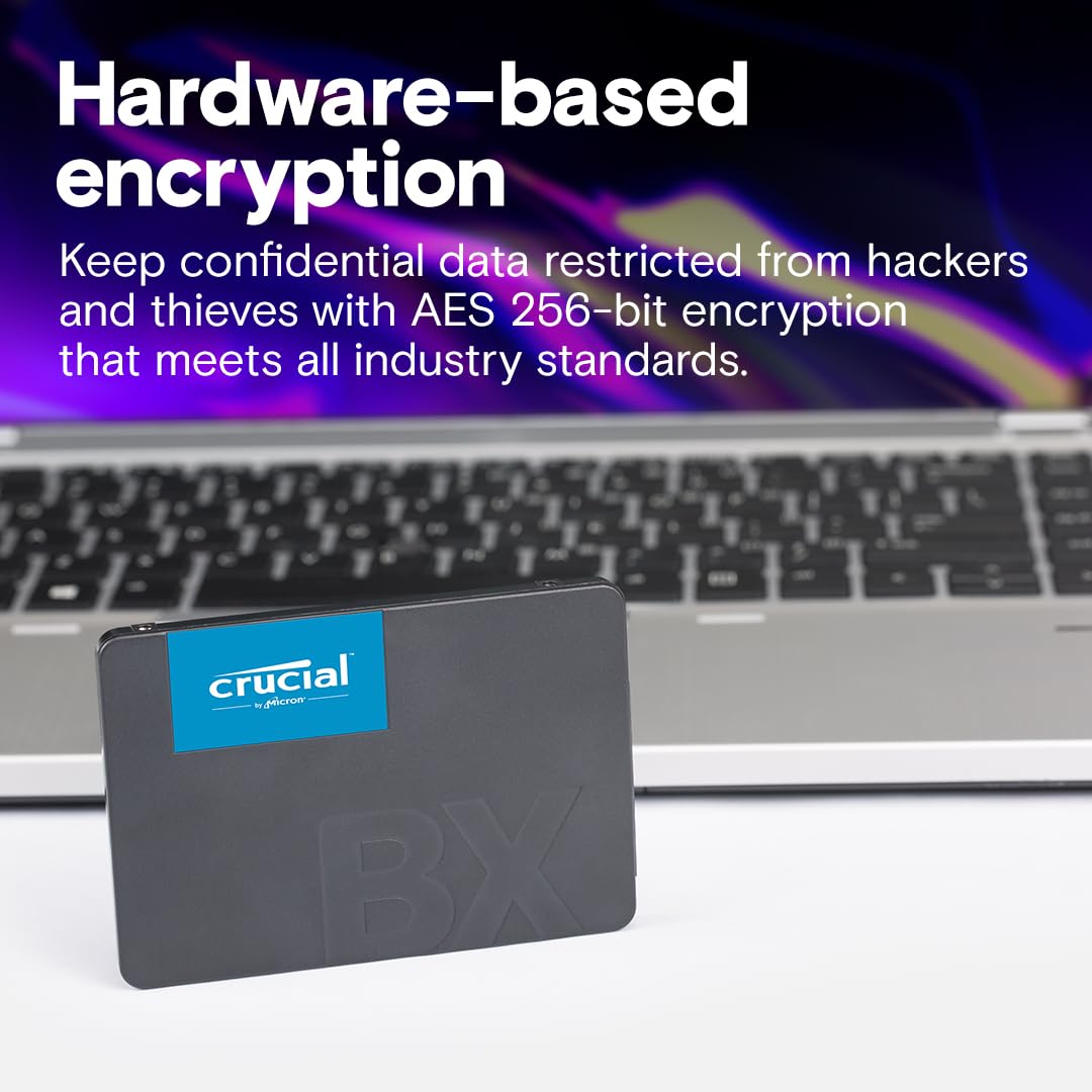 Crucial BX500 480GB 3D NAND SATA 6.35 cm (2.5-inch) SSD (CT480BX500SSD1) Crucial BX500 480GB 3D NAND SATA 6.35 cm (2.5-inch) SSD (CT480BX500SSD1)