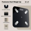Cult Smart Body Fat Scale, US FDA Approved, 20+ Parameters, BMI, 10 members, Bluetooth Weight Machine, Body Fat Analyzer, LED Display.