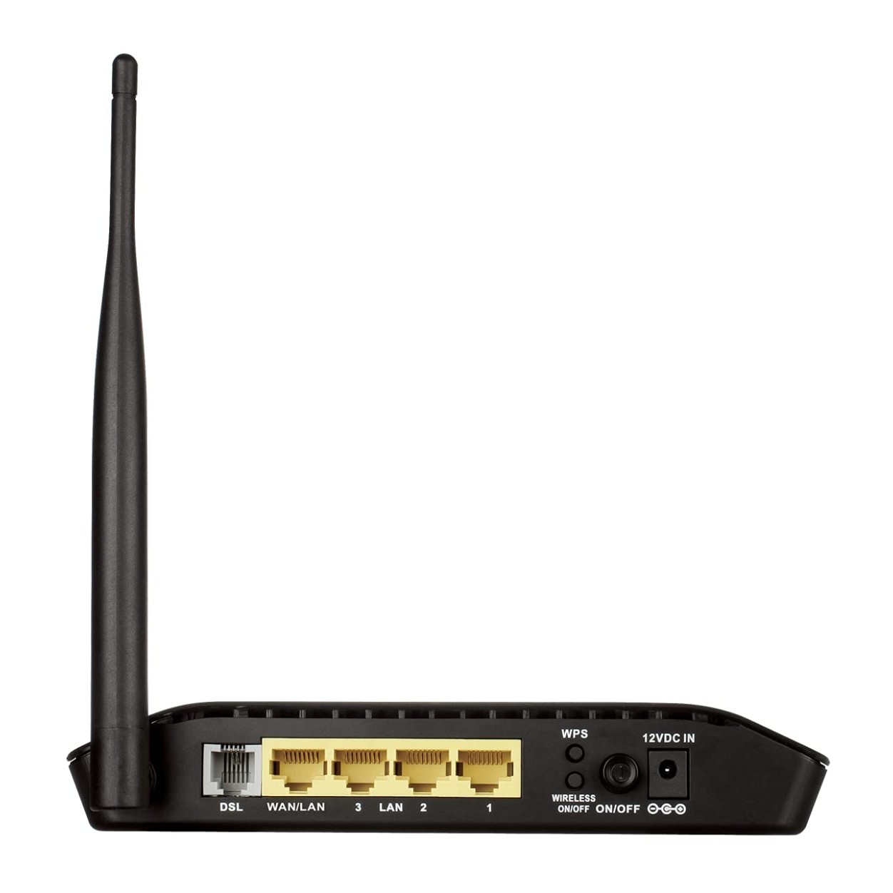 D-Link DSL-2730U Wireless-N 150 ADSL2+ 4-Port Router (Black), Works ...
