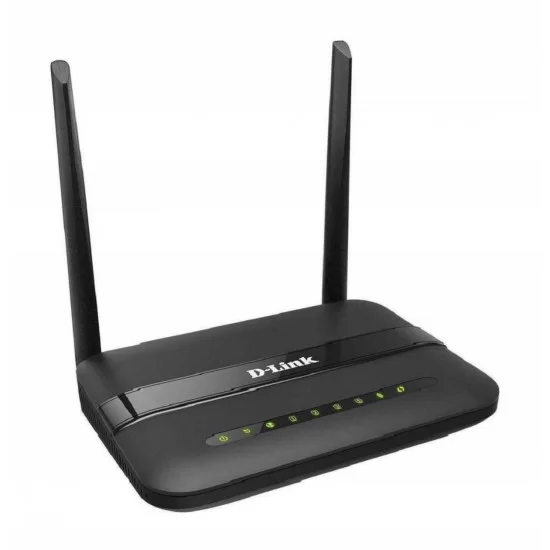 D-Link DSL-2750U Wireless-N 300 ADSL2/2 4-Port Router RJ-11 Internet port Works with Telephone Line of BSNL MTNL 