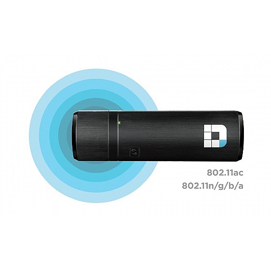 D-Link DWA-182 Wireless AC1300 Dual Band USB 3.0 Adapter Black