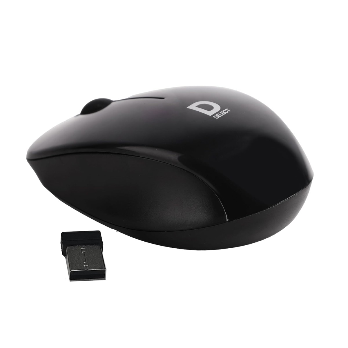 D SELECT Wireless Mouse DS320-Black with USB Type A Connector, 1200DPi, Lightweight | Marketed by Dell