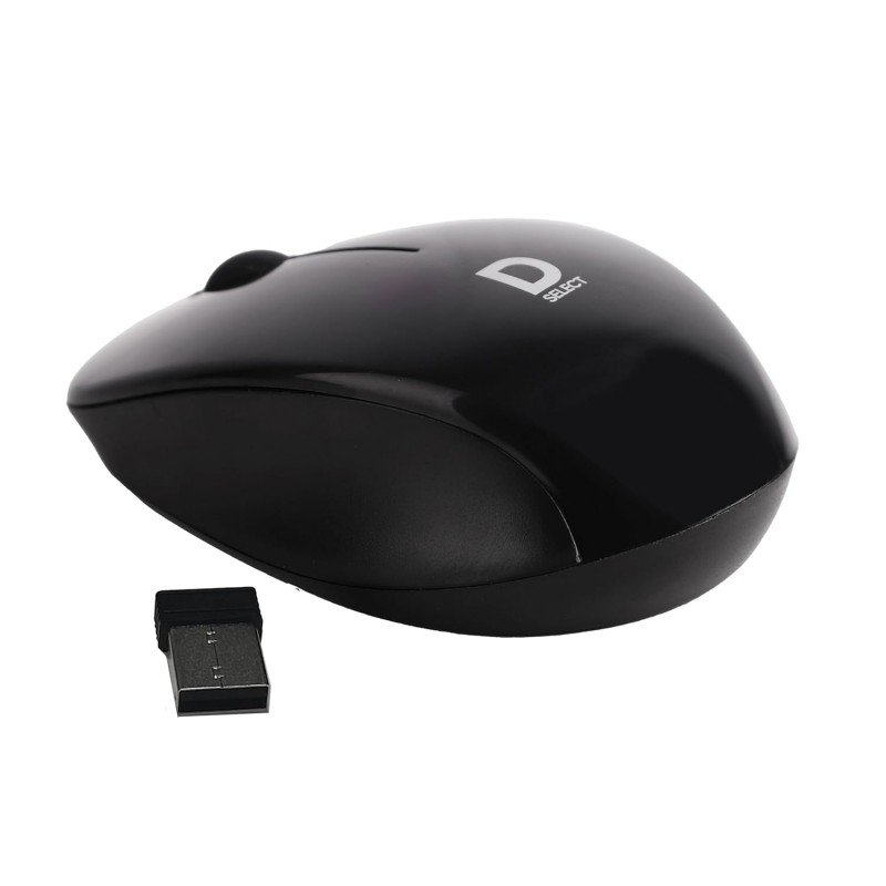 D SELECT Wireless Mouse DS320-Black with USB Type A Connector, 1200DPi, Lightweight | Marketed by Dell D SELECT Wireless Mouse DS320-Black with USB Type A Connector, 1200DPi, Lightweight | Marketed by Dell
