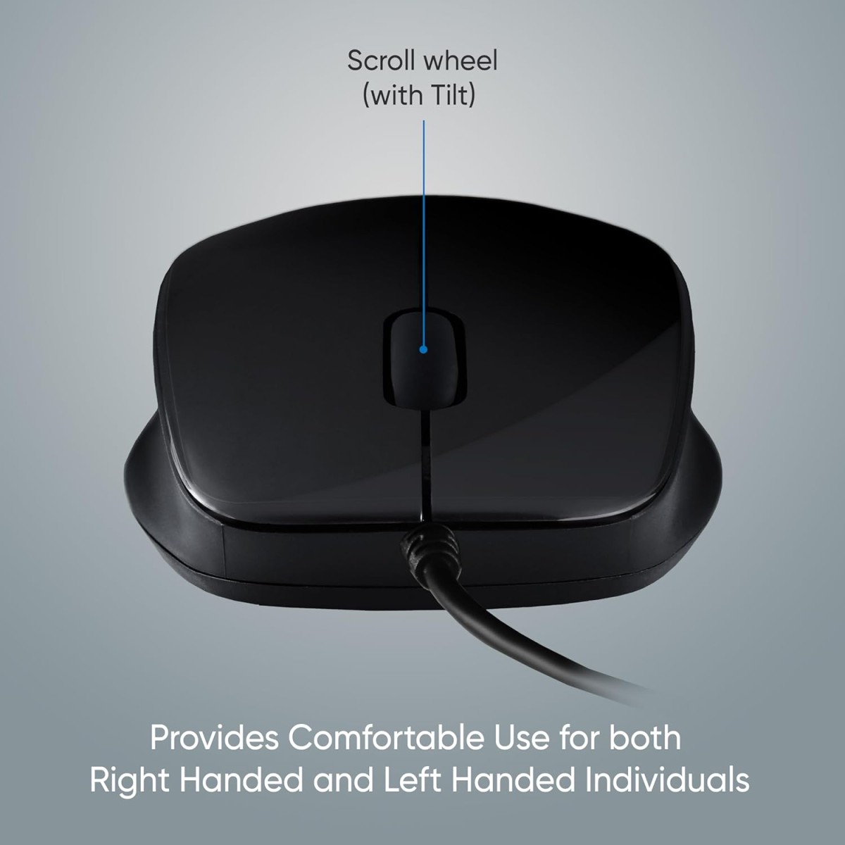 D SELECT Wireless Mouse DS320-Black with USB Type A Connector, 1200DPi, Lightweight | Marketed by Dell