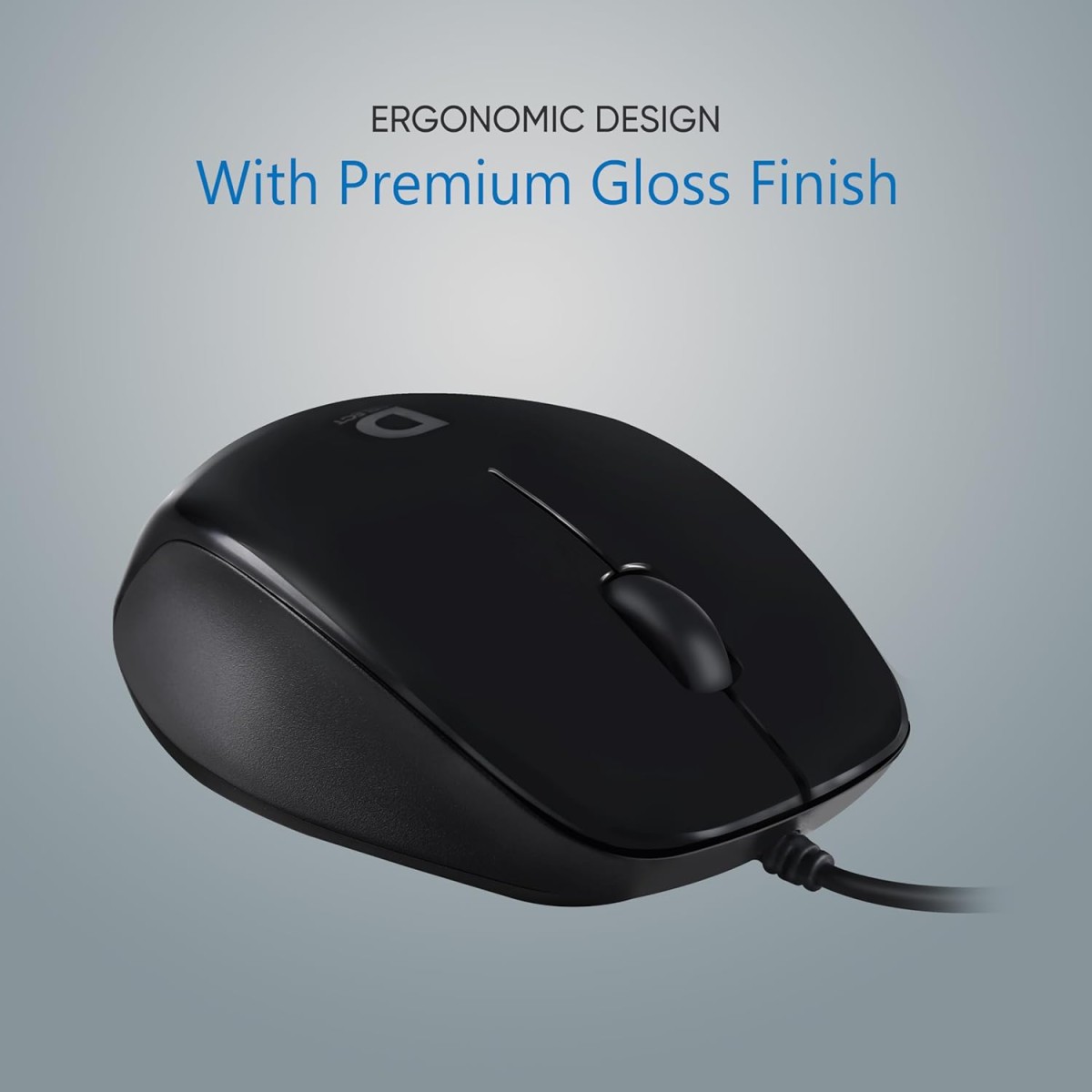 D SELECT Wireless Mouse DS320-Black with USB Type A Connector, 1200DPi, Lightweight | Marketed by Dell
