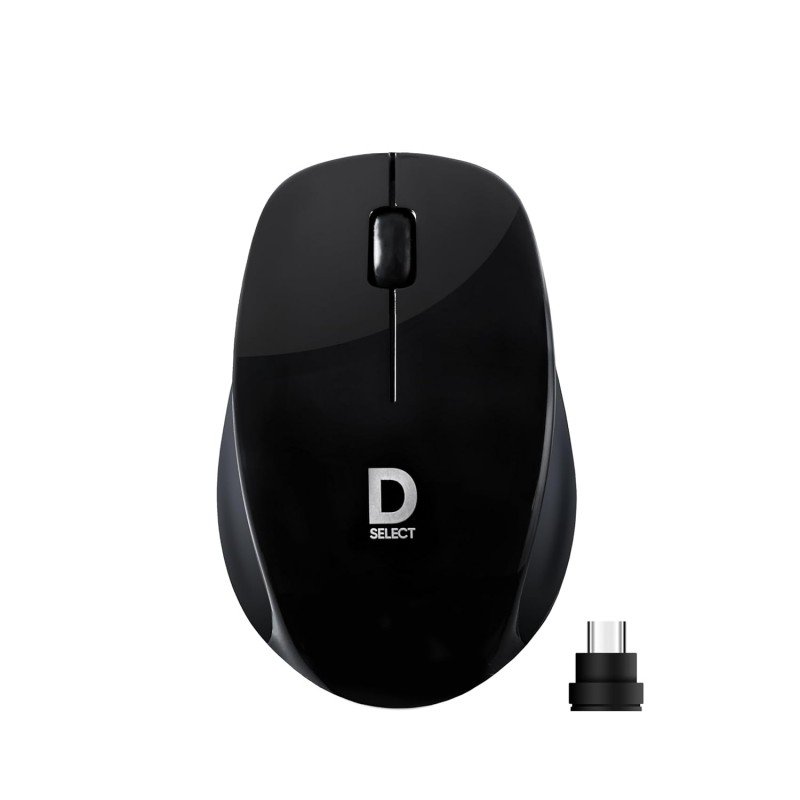 D SELECT Wireless Mouse DS320-Black with USB Type A Connector, 1200DPi, Lightweight | Marketed by Dell D SELECT Wireless Mouse DS320-Black with USB Type A Connector, 1200DPi, Lightweight | Marketed by Dell