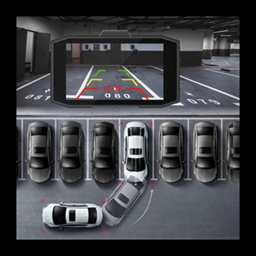 DC02 Dash Cam Front and Rear Full HD Dual Camera for Cars with 3 Inches(7.6cm) Screen Night Vision 170° Loop Recording Parking Mode