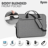 Dyazo Slim Water Resistant Laptop Bag/Briefcase Compatible for Lenovo (Grey)