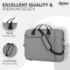 Dyazo Slim Water Resistant Laptop Bag/Briefcase Compatible for Lenovo (Grey)