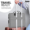 Dyazo Slim Water Resistant Laptop Bag/Briefcase Compatible for Lenovo (Grey)