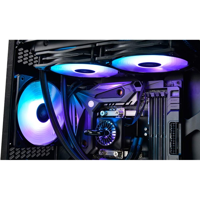 DEEPCOOL CF120 Plus 3 in 1 RGB 120 mm Case Fan Cooler Support A-RGB Motherboard Synchronization - DP-F12-AR-CF120P-3P