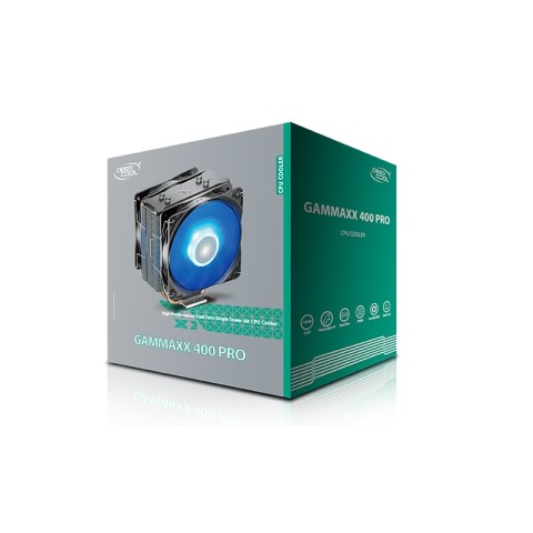 DEEPCOOL GAMMAXX 400 PRO Blue LED Air CPU Cooler with Dual 120mm PWM Fans- DEEPCOOL GAMMAXX 400 PRO Blue LED Air CPU Cooler with Dual 120mm PWM Fans-