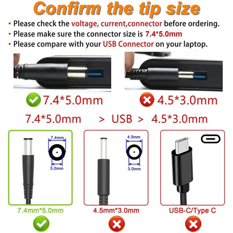 DELL 65W Genuine Original Laptop Adapter for DELL INSPIRON 1464(Power Cord Included) - Black DELL 65W Genuine Original Laptop Adapter for DELL INSPIRON 1464(Power Cord Included) - Black