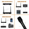 DIGIMORE D-310 Dual UHF Wireless Microphone System | 60 Channels | 500ft Range | Metal Body | Cardioid Pickup | UHF Connectivity | 6.35mm Output | for Singing, Live Events, Church, DJ & Karaoke DIGIMORE D-310 Dual UHF Wireless Microphone System | 60 Channels | 500ft Range | Metal Body | Cardioid Pickup | UHF Connectivity | 6.35mm Output | for Singing, Live Events, Church, DJ & Karaoke