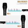 DIGIMORE D-310 Dual UHF Wireless Microphone System | 60 Channels | 500ft Range | Metal Body | Cardioid Pickup | UHF Connectivity | 6.35mm Output | for Singing, Live Events, Church, DJ & Karaoke DIGIMORE D-310 Dual UHF Wireless Microphone System | 60 Channels | 500ft Range | Metal Body | Cardioid Pickup | UHF Connectivity | 6.35mm Output | for Singing, Live Events, Church, DJ & Karaoke