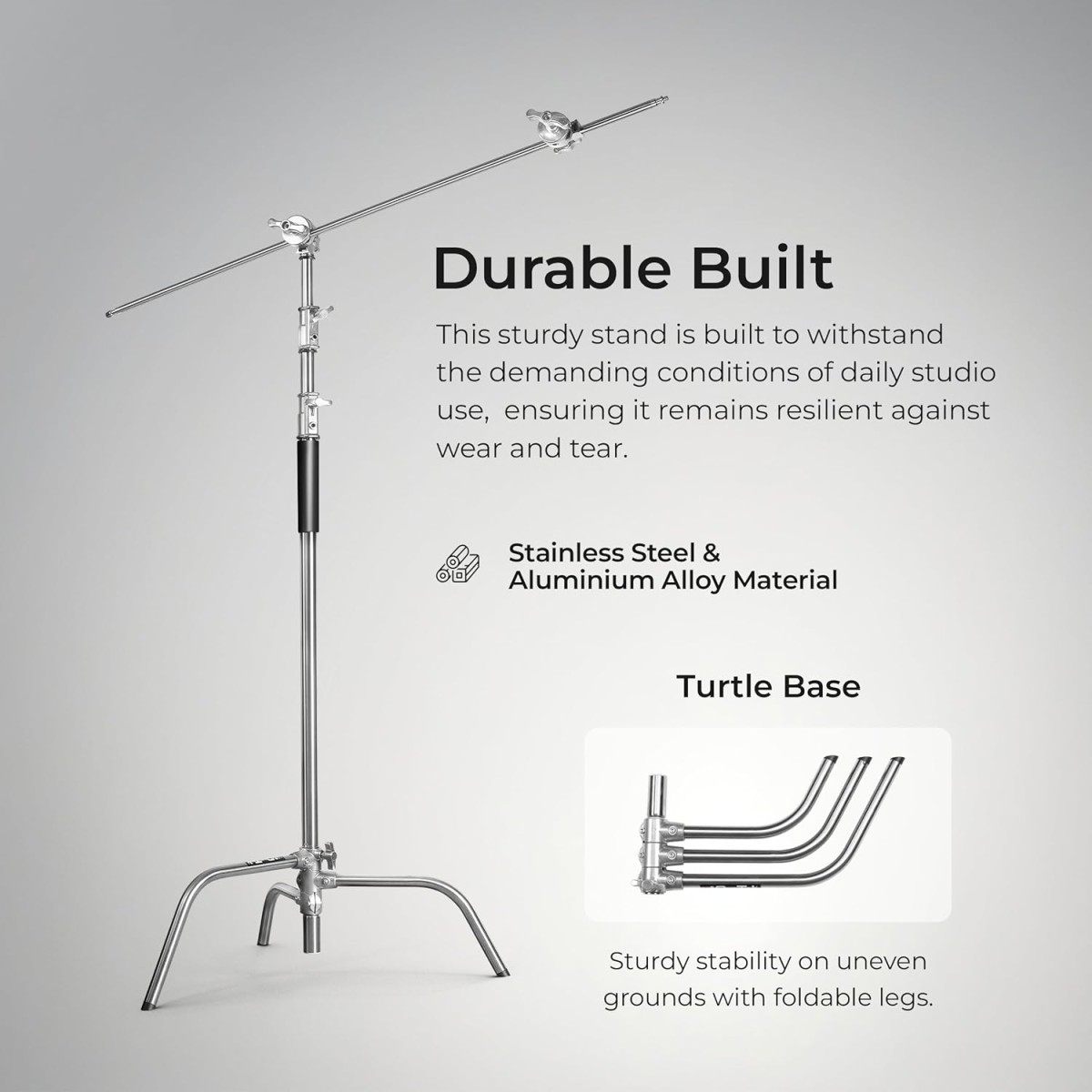 DIGITEK® (DLS-006FT) Lightweight & Portable Aluminum Alloy Light Stand for Ring Light, Reflector, Flash Units, Diffuser, Portrait, Softbox, Studio Lighting & More Ideal for Outdoor & Indoor Shoots