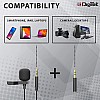 DIGITEK  (DM 01) Lavalier Condenser Microphone with Battery & 20ft Audio Cable for Smartphones 