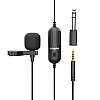 DIGITEK  (DM 01) Lavalier Condenser Microphone with Battery & 20ft Audio Cable for Smartphones 