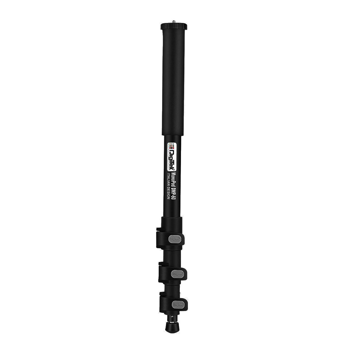 DIGITEK (DMP 60N) Professional Monopod with 4 Extendable Sections & Dual Mount Thread Adapter (1/4inch and 3/8inch), Load Upto: 5 kgs, Max. Operating Height: 157 CM (Black)