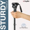 DIGITEK (DMP 60N) Professional Monopod with 4 Extendable Sections & Dual Mount Thread Adapter (1/4inch and 3/8inch), Load Upto: 5 kgs, Max. Operating Height: 157 CM (Black) DIGITEK (DMP 60N) Professional Monopod with 4 Extendable Sections & Dual Mount Thread Adapter (1/4inch and 3/8inch), Load Upto: 5 kgs, Max. Operating Height: 157 CM (Black)