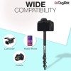 DIGITEK (DMP 60N) Professional Monopod with 4 Extendable Sections & Dual Mount Thread Adapter (1/4inch and 3/8inch), Load Upto: 5 kgs, Max. Operating Height: 157 CM (Black) DIGITEK (DMP 60N) Professional Monopod with 4 Extendable Sections & Dual Mount Thread Adapter (1/4inch and 3/8inch), Load Upto: 5 kgs, Max. Operating Height: 157 CM (Black)