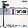 DIGITEK (DMP 60N) Professional Monopod with 4 Extendable Sections & Dual Mount Thread Adapter (1/4inch and 3/8inch), Load Upto: 5 kgs, Max. Operating Height: 157 CM (Black) DIGITEK (DMP 60N) Professional Monopod with 4 Extendable Sections & Dual Mount Thread Adapter (1/4inch and 3/8inch), Load Upto: 5 kgs, Max. Operating Height: 157 CM (Black)