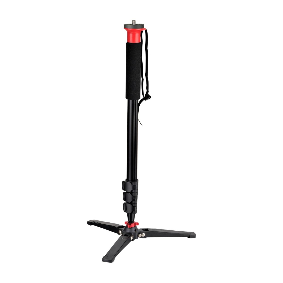 DIGITEK (DMP 60N) Professional Monopod with 4 Extendable Sections & Dual Mount Thread Adapter (1/4inch and 3/8inch), Load Upto: 5 kgs, Max. Operating Height: 157 CM (Black)