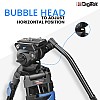 DIGITEK  (DPTR 605 VD) (183 cm) 2 Way Adjustable Pan Head, for Digital Video Cameras, Height 6 Feet, Maximum Load Upto (Black)