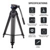 DIGITEK® (DPTR 895VD) 195 CM Tripod Cum Monopod with Aluminum Alloy & Multipurpose Head, 3-Way Head, Lightweight 590MM Folded with Carry Bag, Max Load 5Kg, Ideal for DSLR, DV Camera's DIGITEK® (DPTR 895VD) 195 CM Tripod Cum Monopod with Aluminum Alloy & Multipurpose Head, 3-Way Head, Lightweight 590MM Folded with Carry Bag, Max Load 5Kg, Ideal for DSLR, DV Camera's