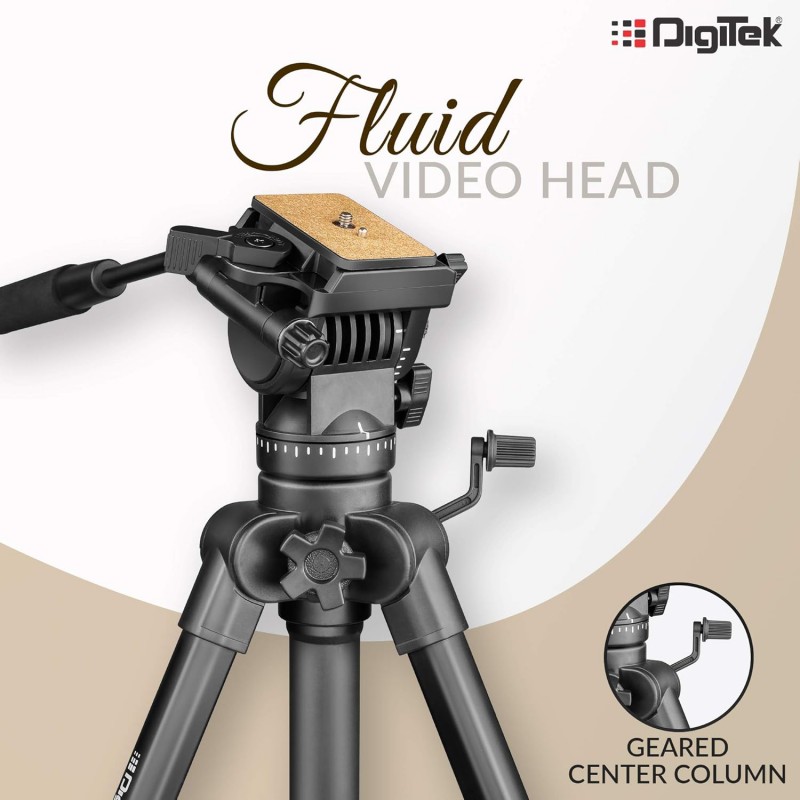 DIGITEK® (DPTR 895VD) 195 CM Tripod Cum Monopod with Aluminum Alloy & Multipurpose Head, 3-Way Head, Lightweight 590MM Folded with Carry Bag, Max Load 5Kg, Ideal for DSLR, DV Camera's DIGITEK® (DPTR 895VD) 195 CM Tripod Cum Monopod with Aluminum Alloy & Multipurpose Head, 3-Way Head, Lightweight 590MM Folded with Carry Bag, Max Load 5Kg, Ideal for DSLR, DV Camera's