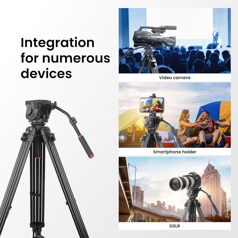 DIGITEK® (DPTR 895VD) 195 CM Tripod Cum Monopod with Aluminum Alloy & Multipurpose Head, 3-Way Head, Lightweight 590MM Folded with Carry Bag, Max Load 5Kg, Ideal for DSLR, DV Camera's DIGITEK® (DPTR 895VD) 195 CM Tripod Cum Monopod with Aluminum Alloy & Multipurpose Head, 3-Way Head, Lightweight 590MM Folded with Carry Bag, Max Load 5Kg, Ideal for DSLR, DV Camera's