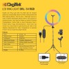 DIGITEK® (DRL-18 RGB) 18 Inch Multi-Color LED Ring Light with Remote Control & Smartphone Holder - Adjustable Color Temperature & Brightness, 360° Adjustment - Video & Photoshoot (Without Stand)