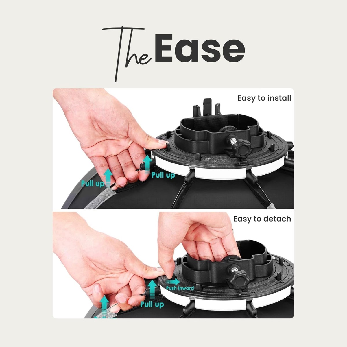 DIGITEK® (DSBH-065) Portable 65cm Octa Soft Box Kit with S2 Type Bracket, 2 White Diffuser, Silver Particle Baffle, Collapsible Nylon Cover, Carry Case, Compatible with Speedlights