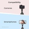DIGITEK® (DTR 250 GT) 24cm Flexible Gorilla Mini Tripod with Phone Holder & Pan Head, 10 Sections Adjustment, 24cm Max Height, Cutting Edge Design, Reliable Grip, for Smartphones & Action Cameras DIGITEK® (DTR 250 GT) 24cm Flexible Gorilla Mini Tripod with Phone Holder & Pan Head, 10 Sections Adjustment, 24cm Max Height, Cutting Edge Design, Reliable Grip, for Smartphones & Action Cameras