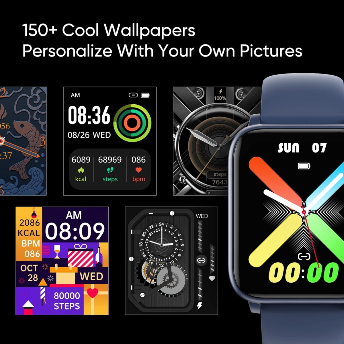 DIZO Watch D2 Power (by realme TechLife) –Large 1.91" Superlight, Single Chipset Bluetooth Calling Smartwatch with Smart Swipe, 150 +Stylish Watch Faces and 10 Day Battery (Ocean Blue) DIZO Watch D2 Power (by realme TechLife) –Large 1.91" Superlight, Single Chipset Bluetooth Calling Smartwatch with Smart Swipe, 150 +Stylish Watch Faces and 10 Day Battery (Ocean Blue)