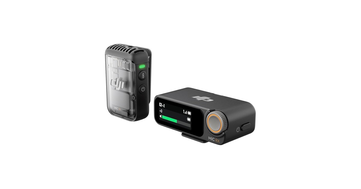 DJI MIC 2 (1 TX + 1 RX), Wireless Microphone with Intelligent