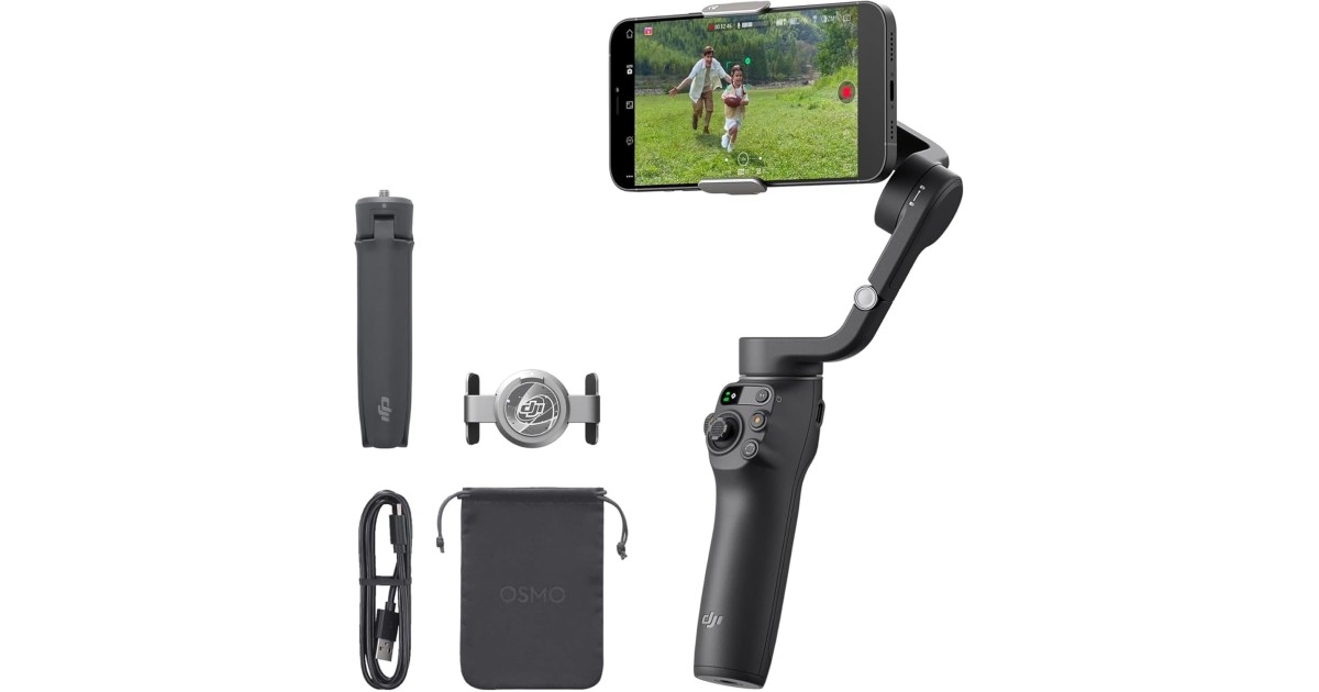 スマホアクセサリー DJI Osmo Mobile6 DJI OSMO Mobile 6 Smartphone Gimbal Stabilizer, 3-Axis Phone