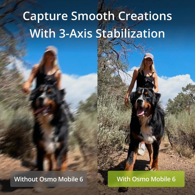 DJI OSMO Mobile 6 Smartphone Gimbal Stabilizer, 3-Axis Phone Gimbal, Built-in Extension Rod, Portable and Foldable for Android & iPhone, Vlogging Stabilizer, YouTube, Instagram Reel Video, (Black) DJI OSMO Mobile 6 Smartphone Gimbal Stabilizer, 3-Axis Phone Gimbal, Built-in Extension Rod, Portable and Foldable for Android & iPhone, Vlogging Stabilizer, YouTube, Instagram Reel Video, (Black)
