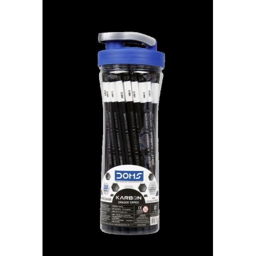 DOMS Karbon Pencil 50 Pcs Sipper, Ink black