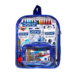 DOMS Pencil Smart Kit Comes With Transparent Zipper Bag