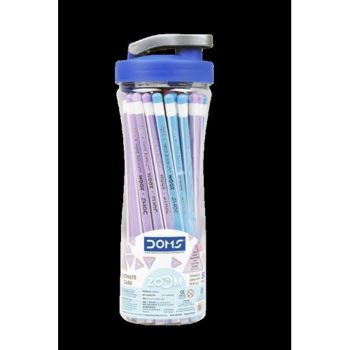 DOMS Zoom Triangle Pencil 50 Pcs Sipper, Black DOMS Zoom Triangle Pencil 50 Pcs Sipper, Black