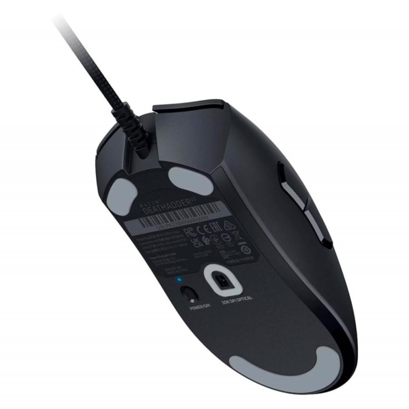 DeathAdder V3 Wired Gaming Mouse: 59g Ultra Lightweight - Focus Pro 30K Optical Sensor - Fast Optical Switches Gen-3 - 8K Hz HyperPolling - 6 Programmable Buttons - Ergonomic- Black-RZ01-04640100-R3M1