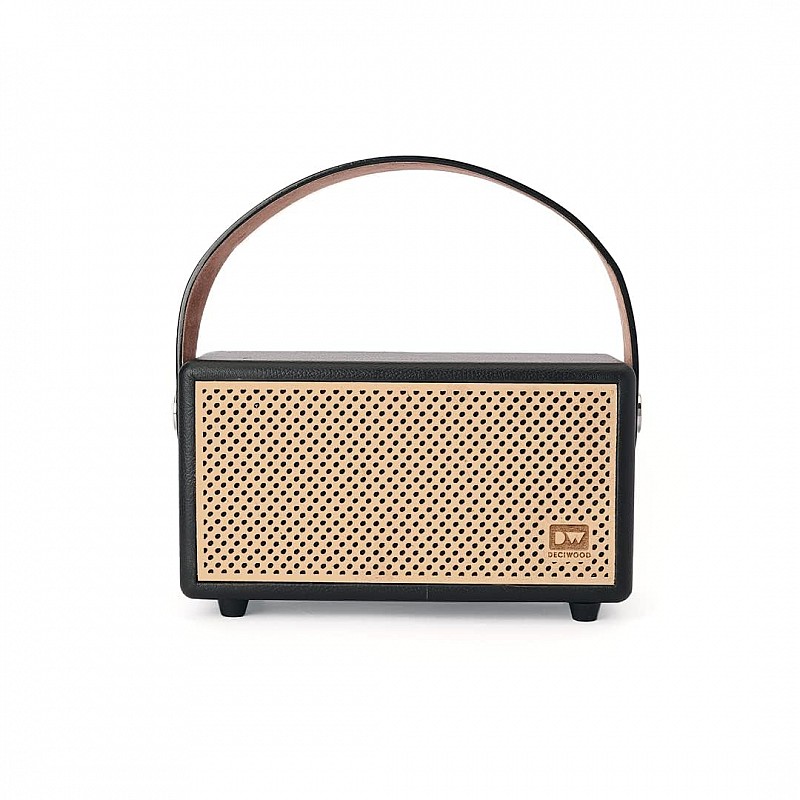 Deciwood Reverb 12W 5.0 Bluetooth Wireless Portable Wooden Speaker, 2400 mAh Battery, 25 Meters Wireless Range