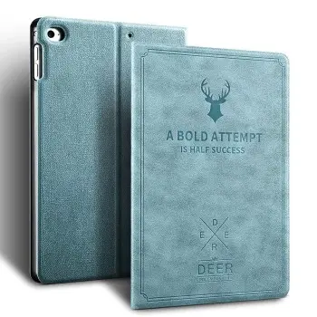 Deer Style Flip Case for Apple iPad mini 5 / Mini 4-7.9" A1538 A1550 A2124 A2125 A2126 A2133 Smart Cover with Protective Sleek & Classic Design – Blue