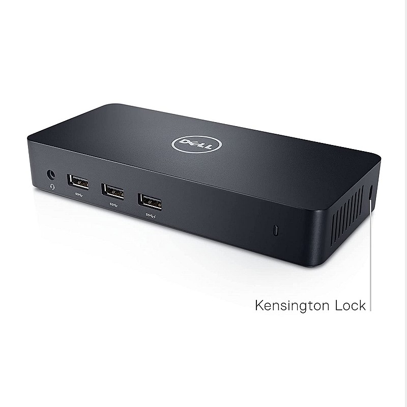 Dell D3100 USB 3.0 Ultra HD Triple Video Docking Station Black